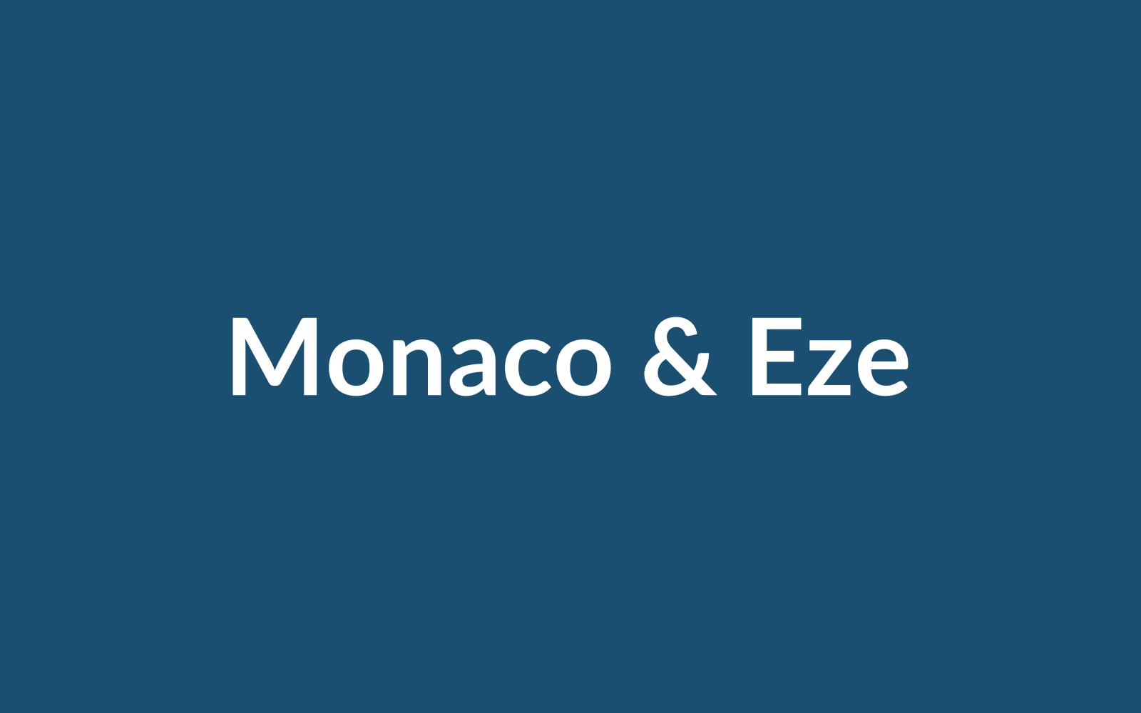Monaco & Èze Village