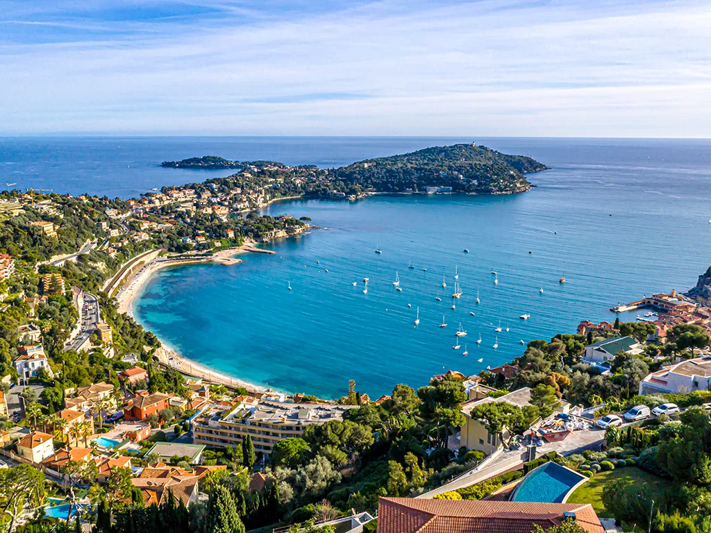 French Riviera coastline