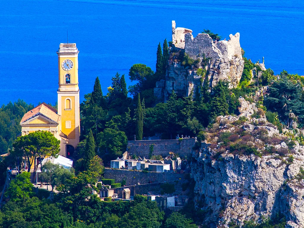 Riviera coastline view